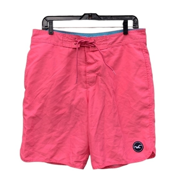 HOLLISTER mens size 32 hot pink board shorts - Picture 1 of 3
